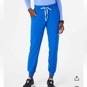 FIGS relaxed jogger pants. Barely worn. Size XSP. Royal blue.